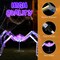 3FT Halloween Decorations Light Up Spider, Outdoor Halloween Decor Lighted Iridescent Spider, Weather Proof Pre-lit Spider with 340 LED Lights, for Front Yard Porch Gardens Lawns Party